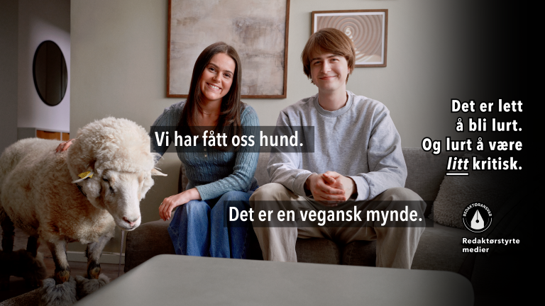 Bransjekampanje Norsk Presseforbund. Foto: NRK